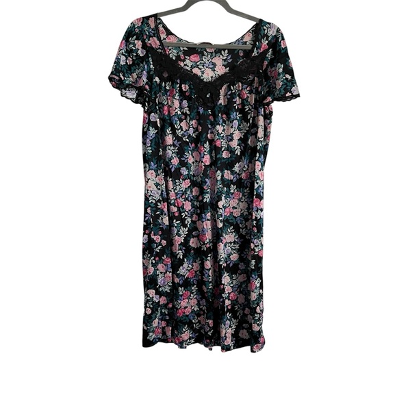 Vanity Fair Other - Vintage 70s Vanity Fair Multicolor Floral Nightgown Size Medium